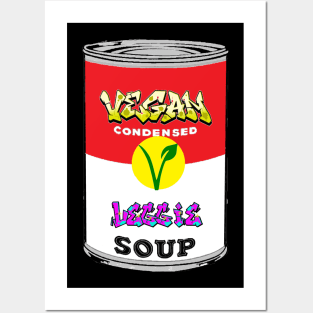 Vegan Pop Art Soup by LowEndGraphics Posters and Art